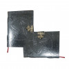 Черный кожаный дневник ручной работы Черный кожаный дневник ручной работы