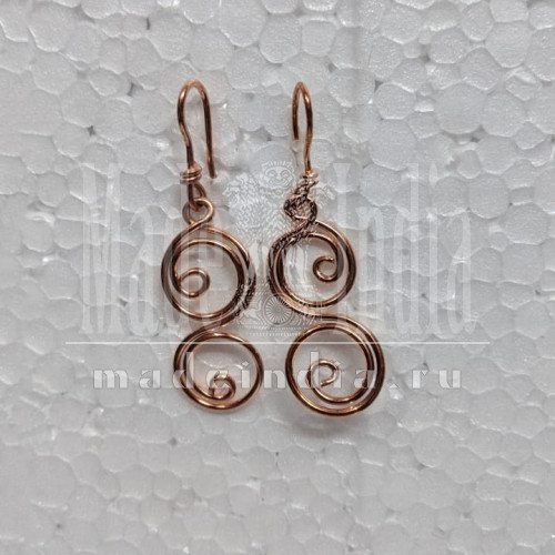 Аюрведические серьги из меди