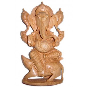 Деревянная статуя Ганеша Деревянная статуя Ганеша