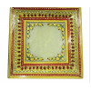Посуда для сухофруктов выполненная из мрамора ручной работы Kundan Decorations Meenakari White Makrana