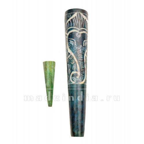 Курительная трубка Ganesha Design Stone Chillum Sadhu Chillum 15 см