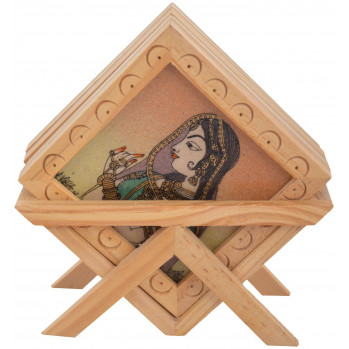 Деревянные подставки для кружек с деревянным держателем Cris-Cross