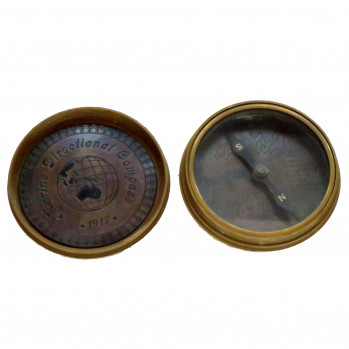 Латунный компас выполненный в винтажном стиле
